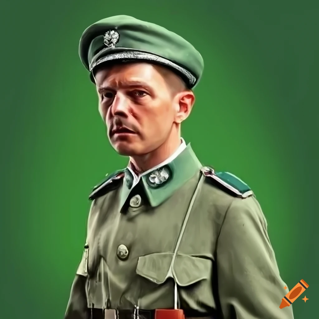 portrait of an East German border guard