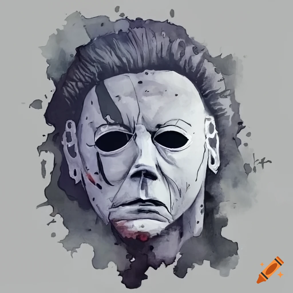 Michael myers with a tattered mask