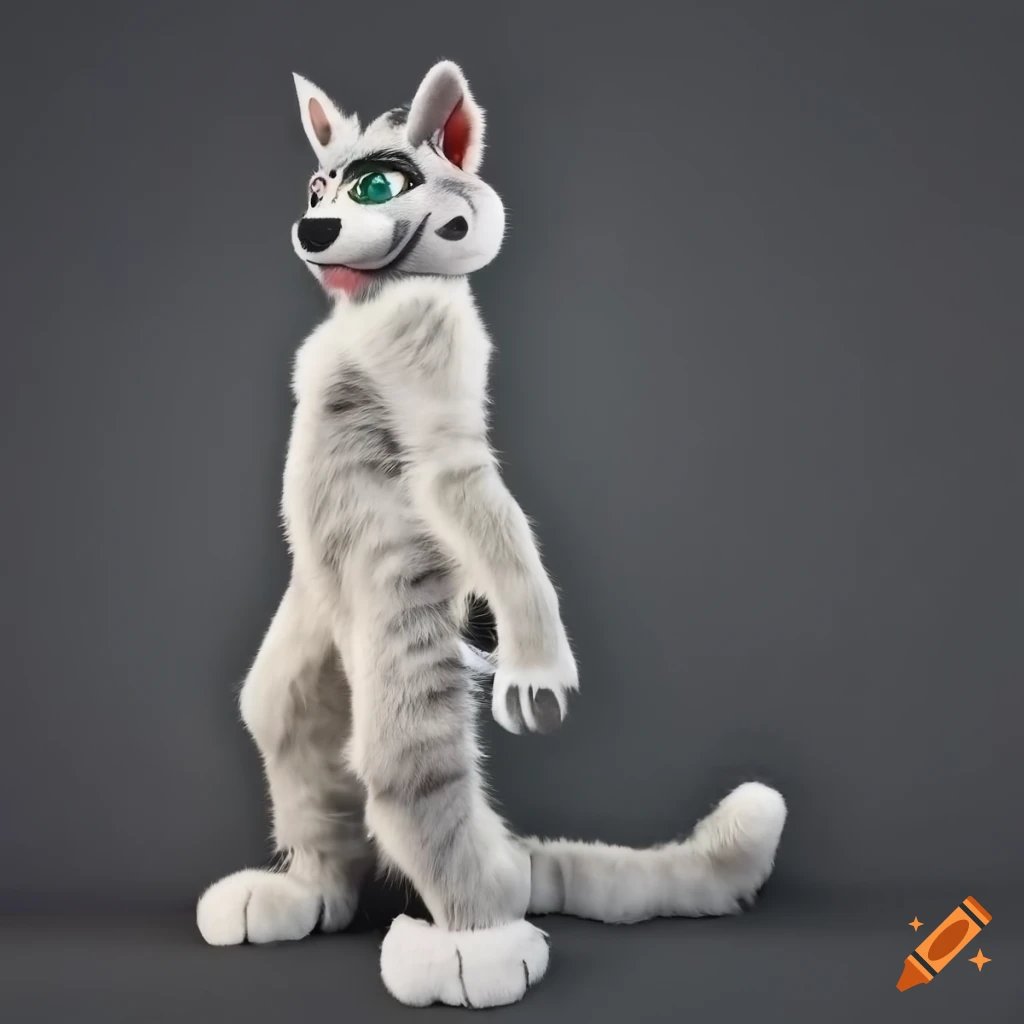 Female teacher in a full body cartoony otter fursuit at school on Craiyon