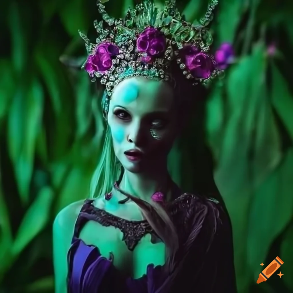 artistic-depiction-of-a-glamorous-alien-goddess-in-a-jungle-on-craiyon