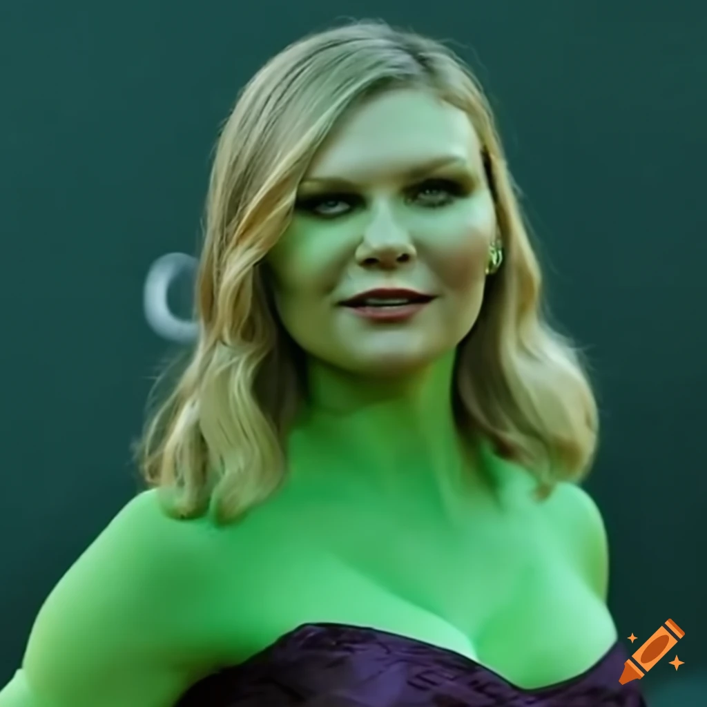 Kirsten dunst as she-hulk in a movie