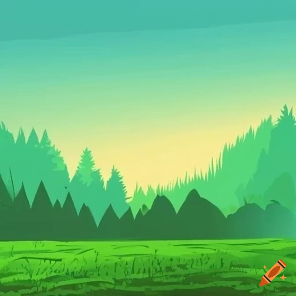 green grass in a backyard