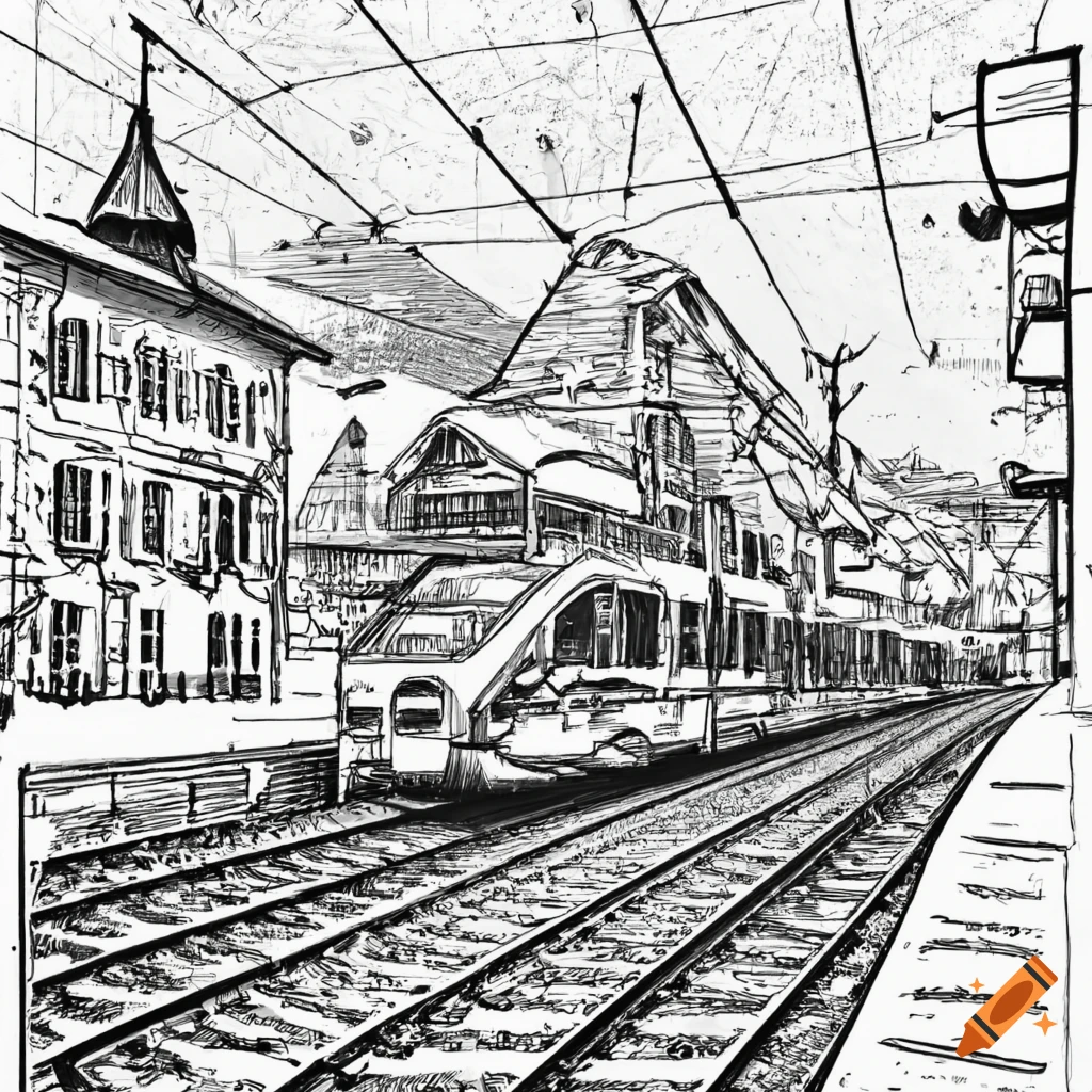 Train Station Thailand Watercolor Style Illustration Stock Illustration  2078146729 | Shutterstock