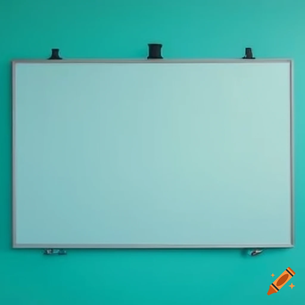 Cyan Blank Whiteboard For Your Ideas On Craiyon