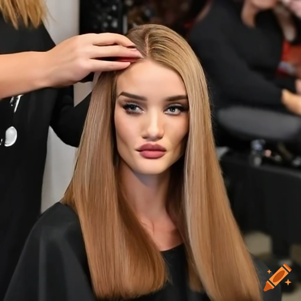 rosie-huntington-whiteley-getting-her-hair-styled-backstage-on-craiyon