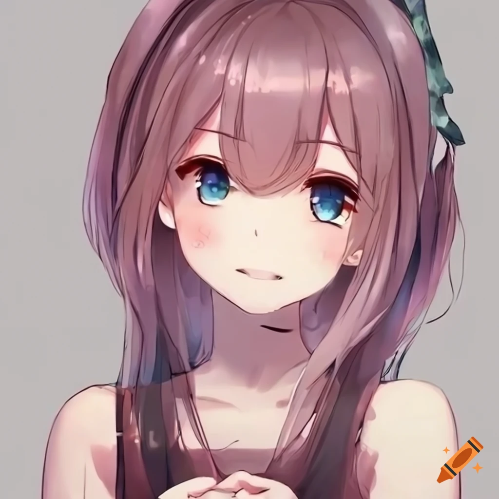 Illustration Of A Cute Anime Girl