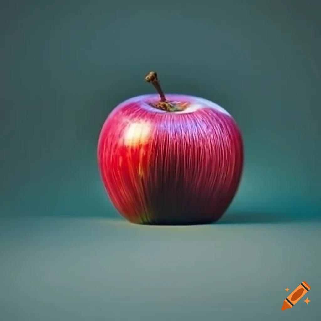 Ripe red apple on Craiyon