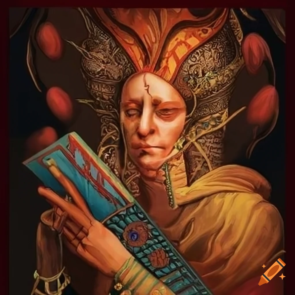 Illustration of the fool tarot card on Craiyon