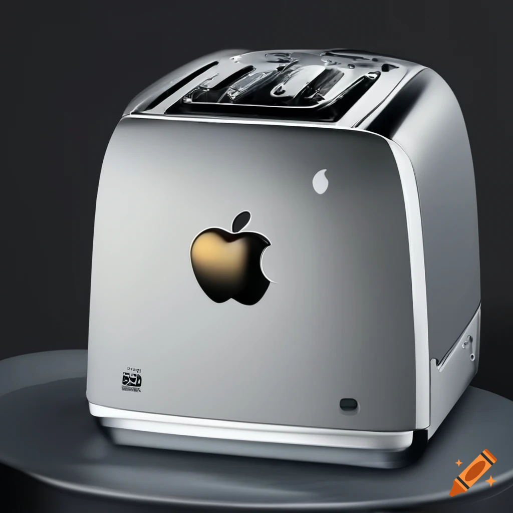 Apple toaster with the apple logo on Craiyon