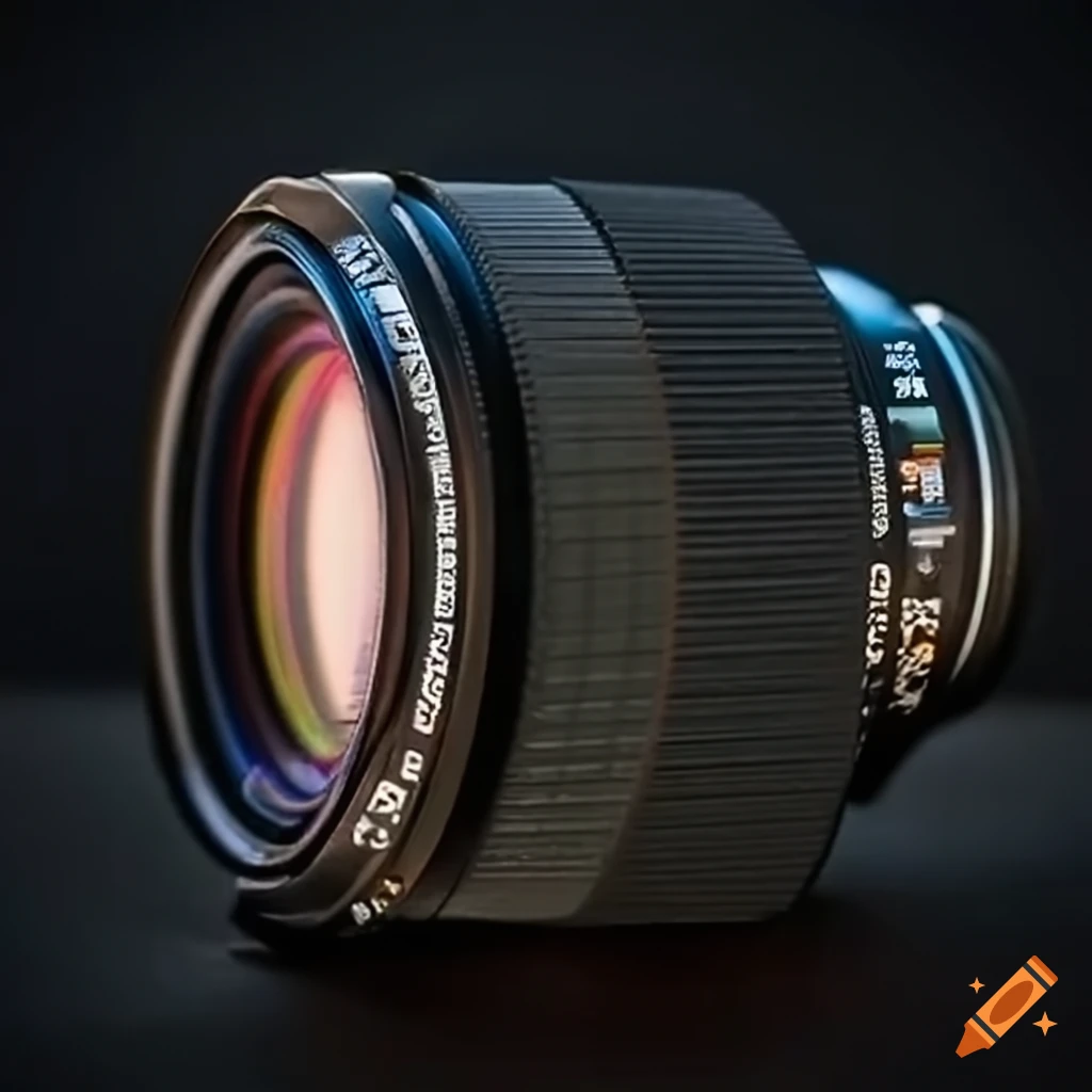 Macro shot of a camera lens