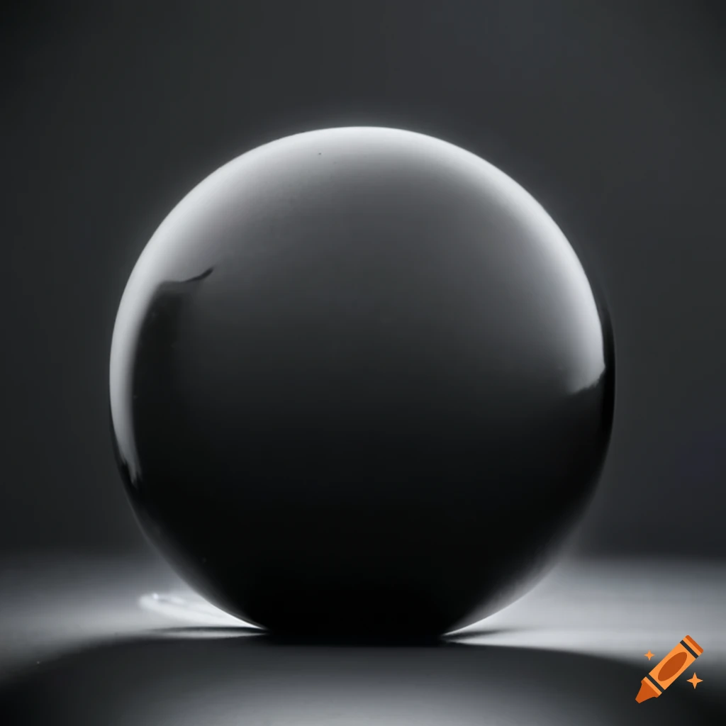 black glass sphere