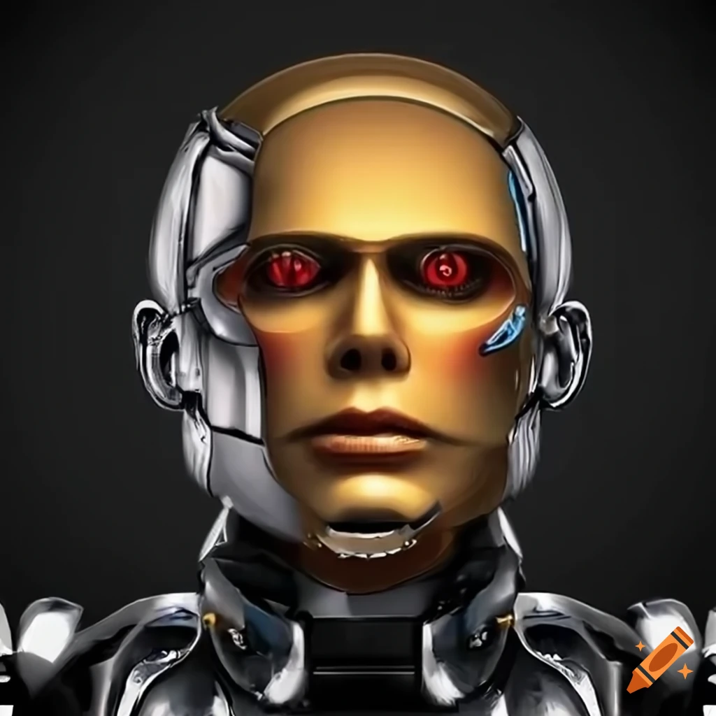 a human-robot hybrid logo