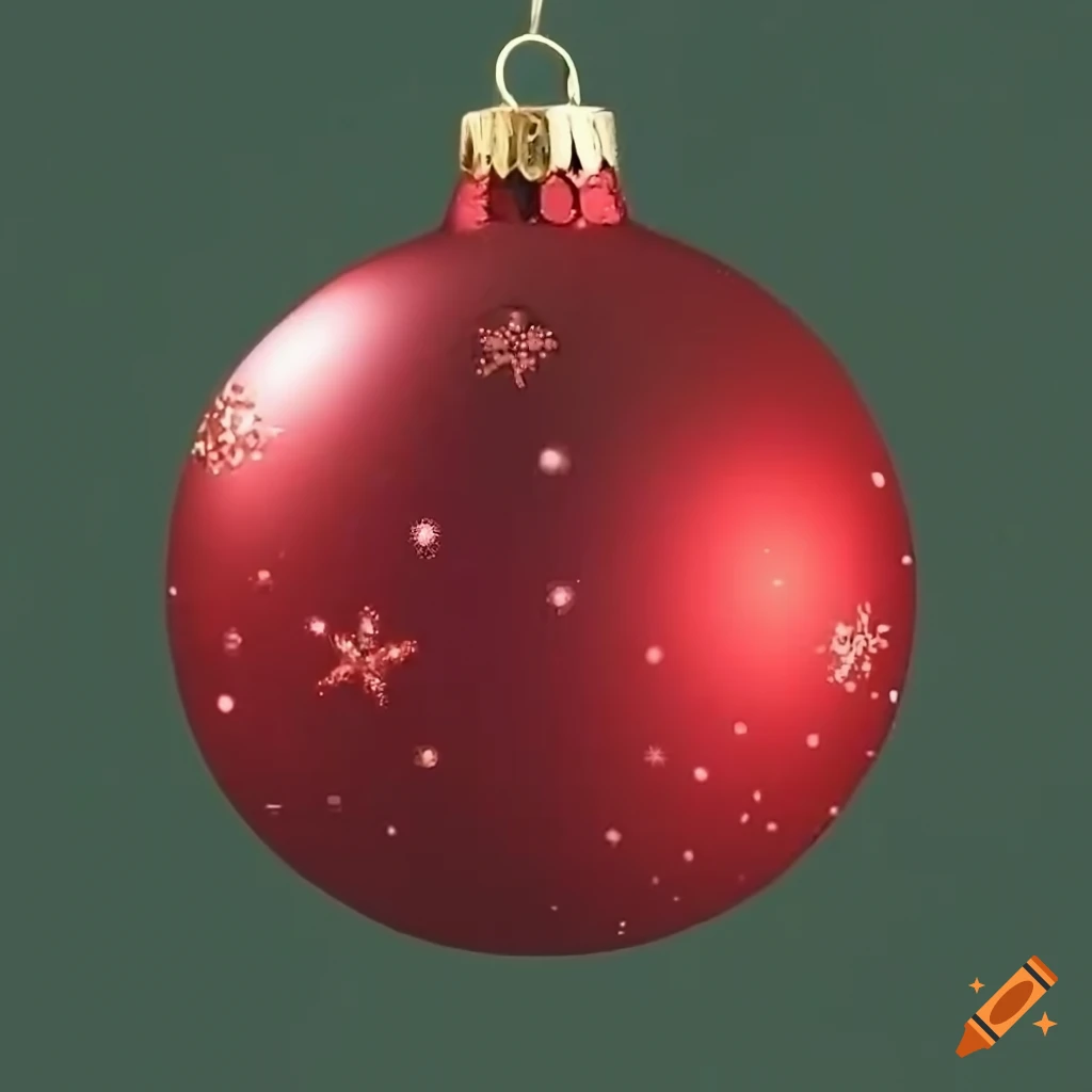 vintage Christmas ornament with a red bow and pine