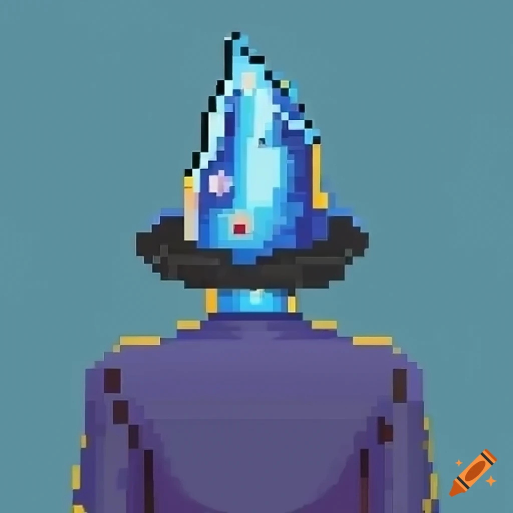 Retro style Image Of A Person Wearing A Blue Wizard Hat On Craiyon retro-style-image-of-a-person-wearing-a-blue-wizard-hat-on-craiyon