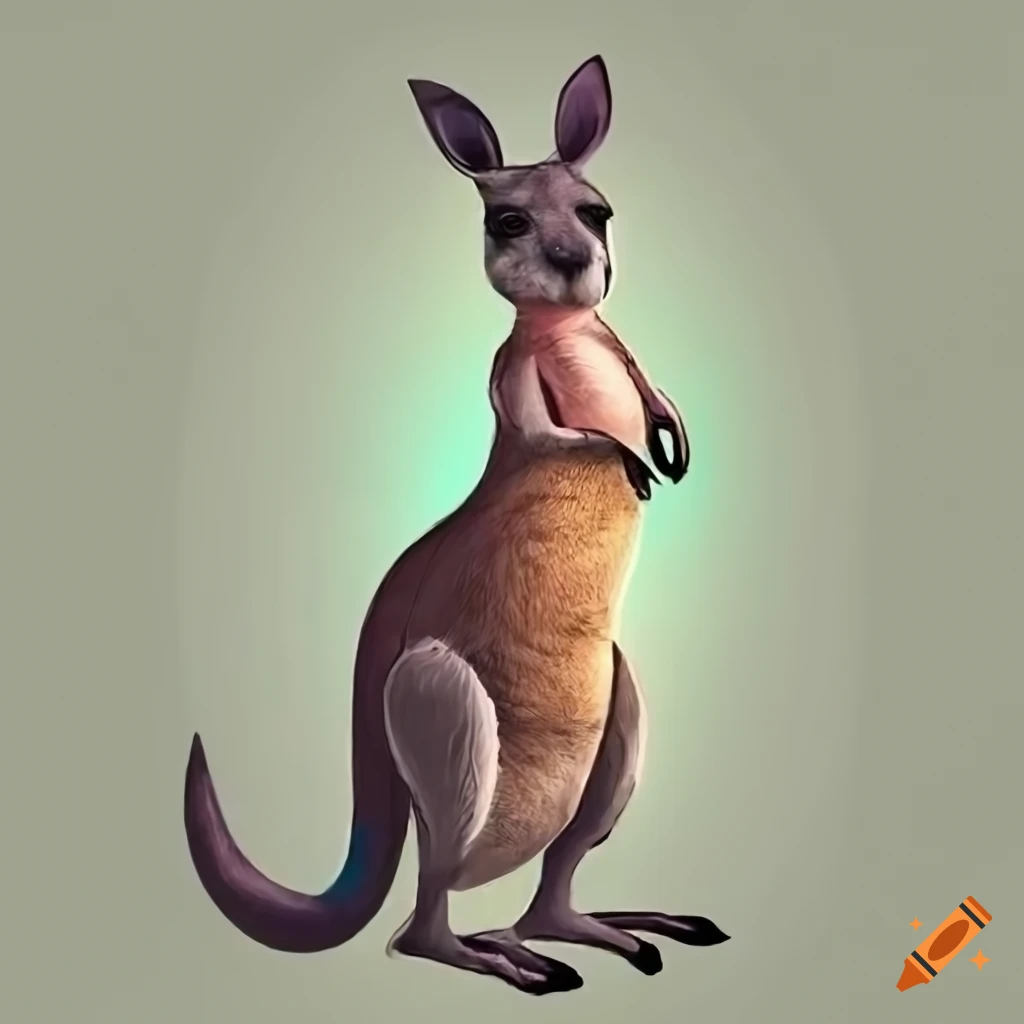 Rabbit centaur with a bow in the middle of a