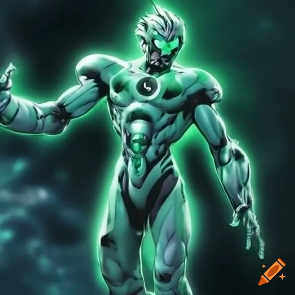 illustration of Guyver and Green Lantern