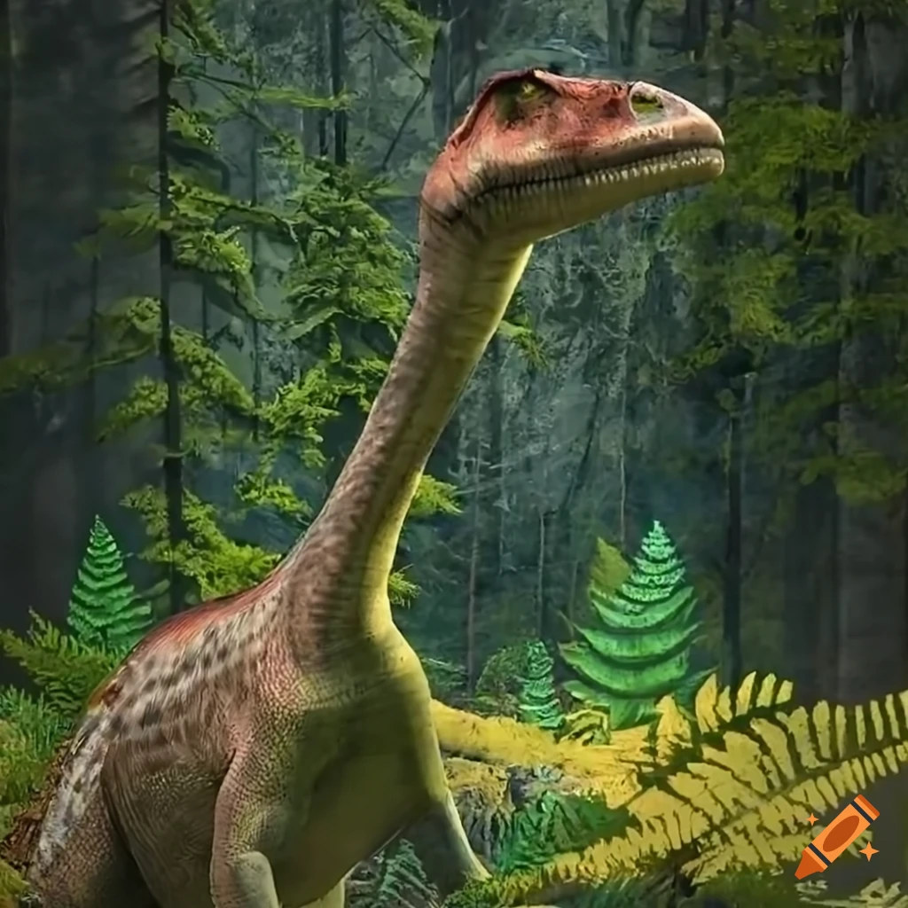 detailed image of a duckbilled hadrosaur dinosaur with collared lizard color pattern