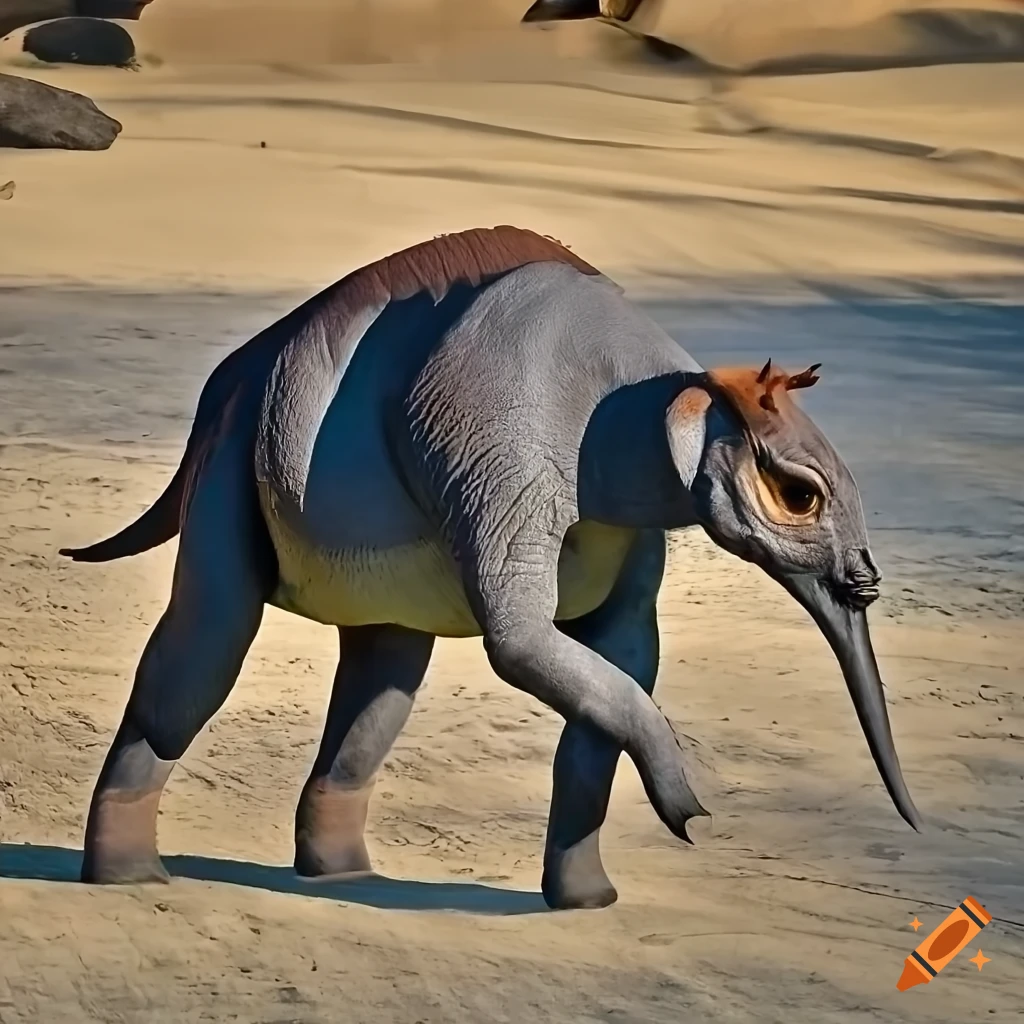 detailed image of a colorful stegosaurus in warm light