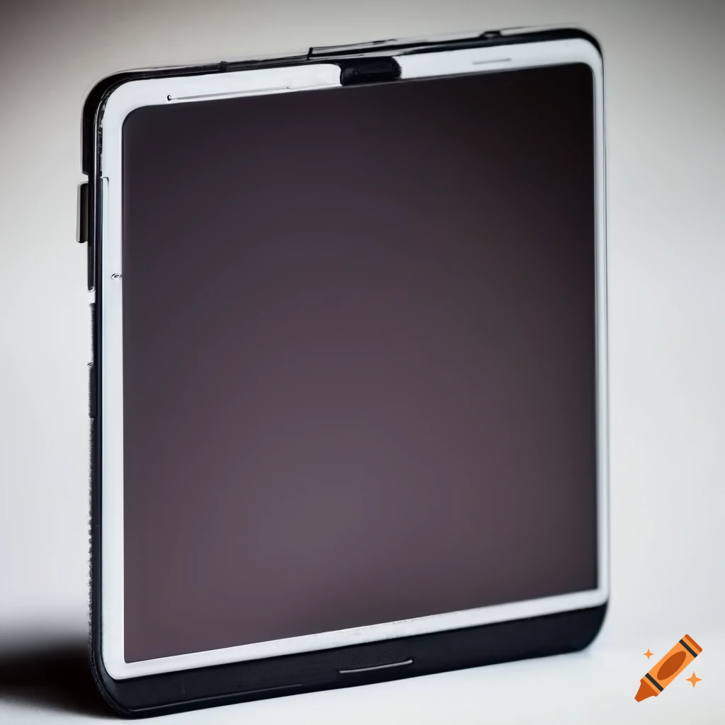 white smartphone with a folding mechanism