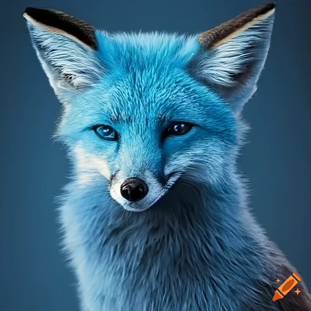 blue fox illustration