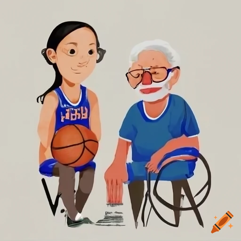 elderly-person-playing-basketball-with-a-doctor-on-craiyon