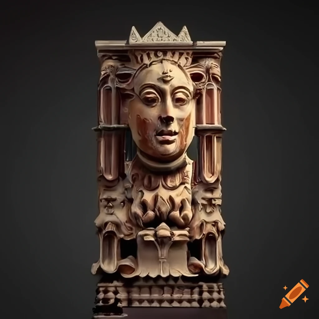 Architectural stave carving in high definition