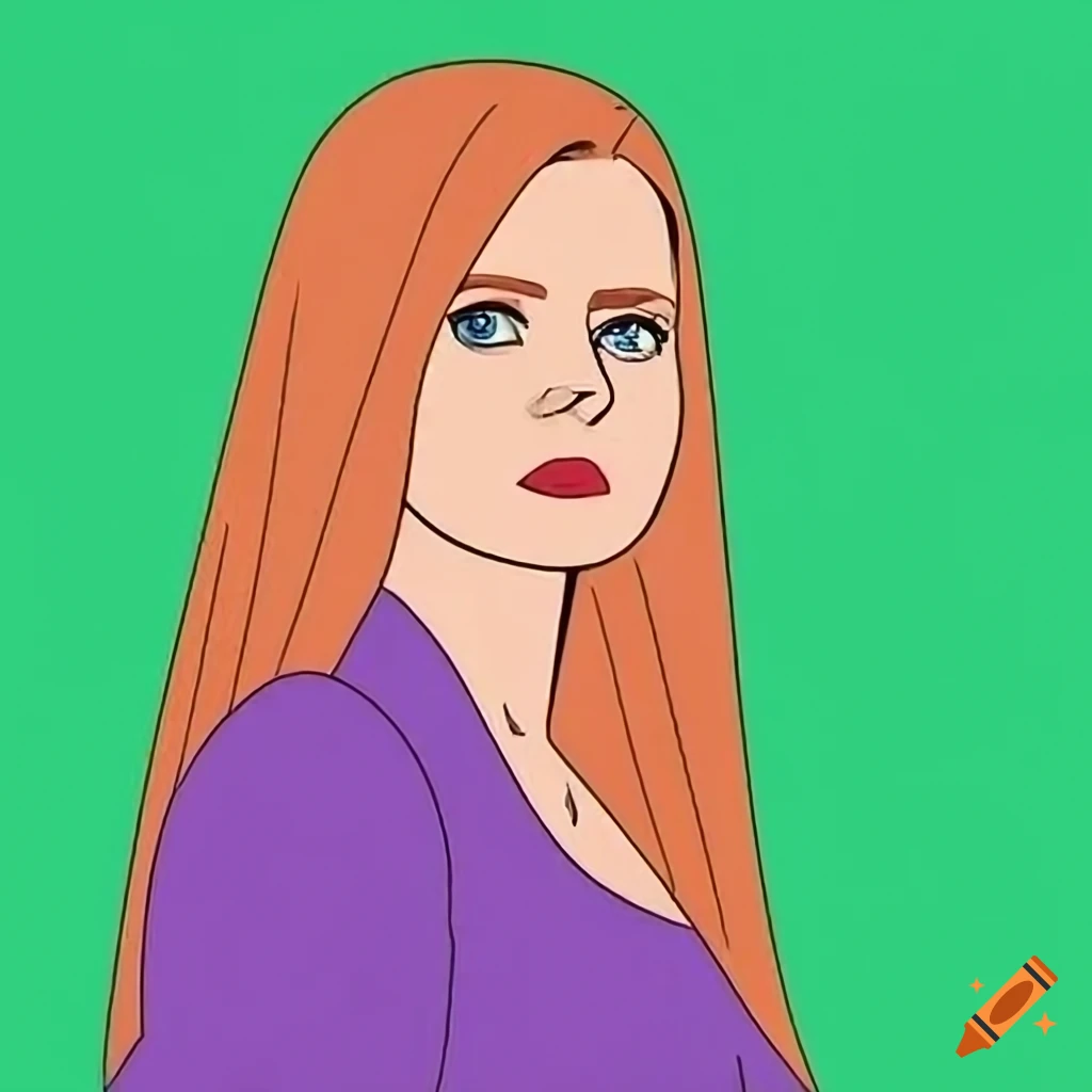 Amy Adams with stylist trimming her hair