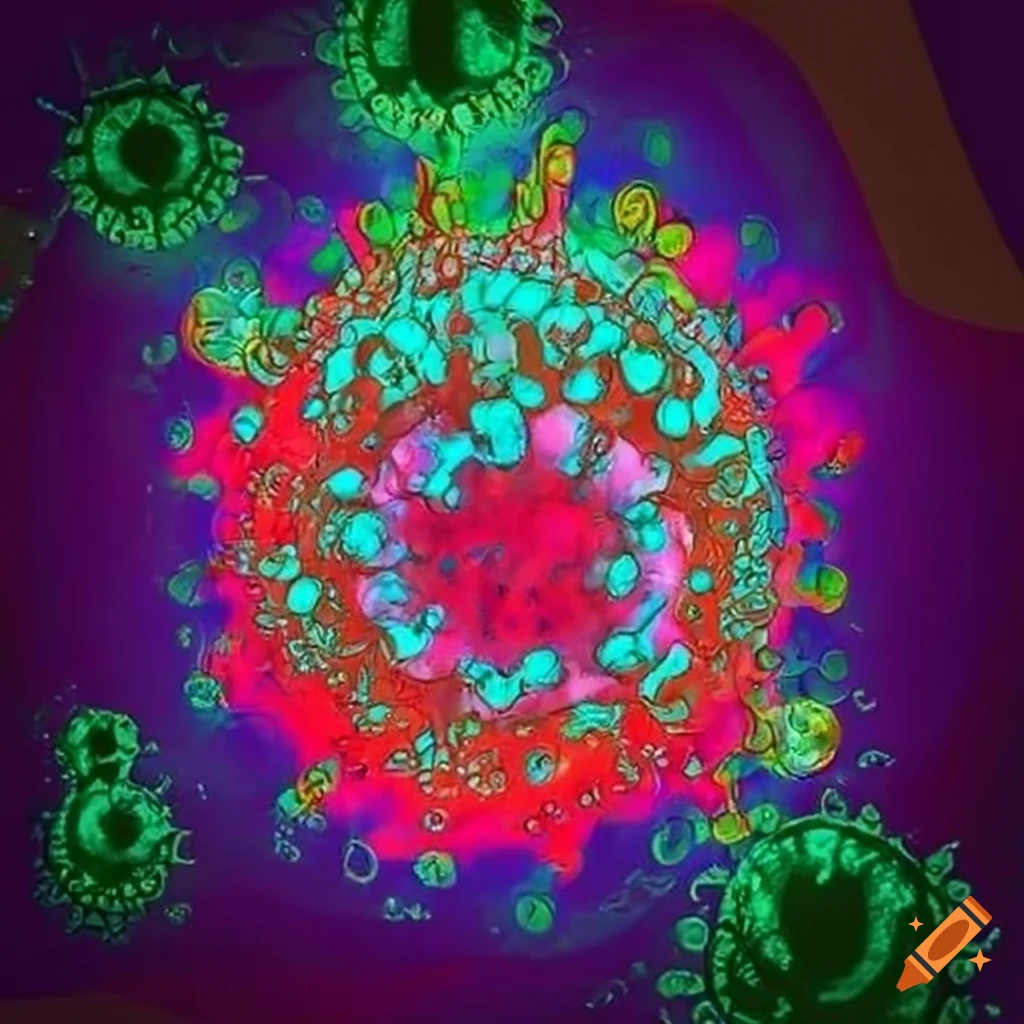 Illustration of pandemics and viruses on Craiyon