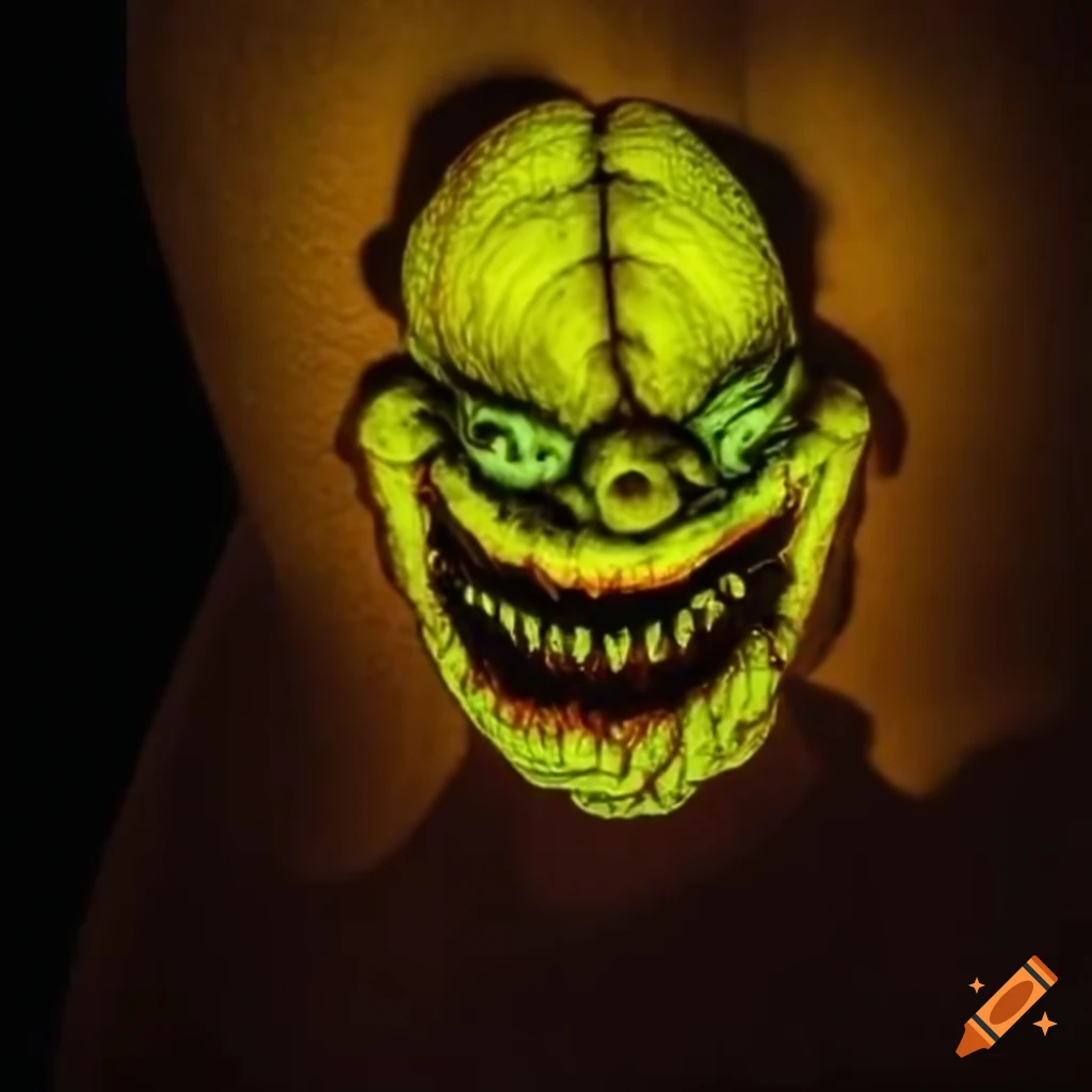 Goosebumps logo with a giant dogman monster