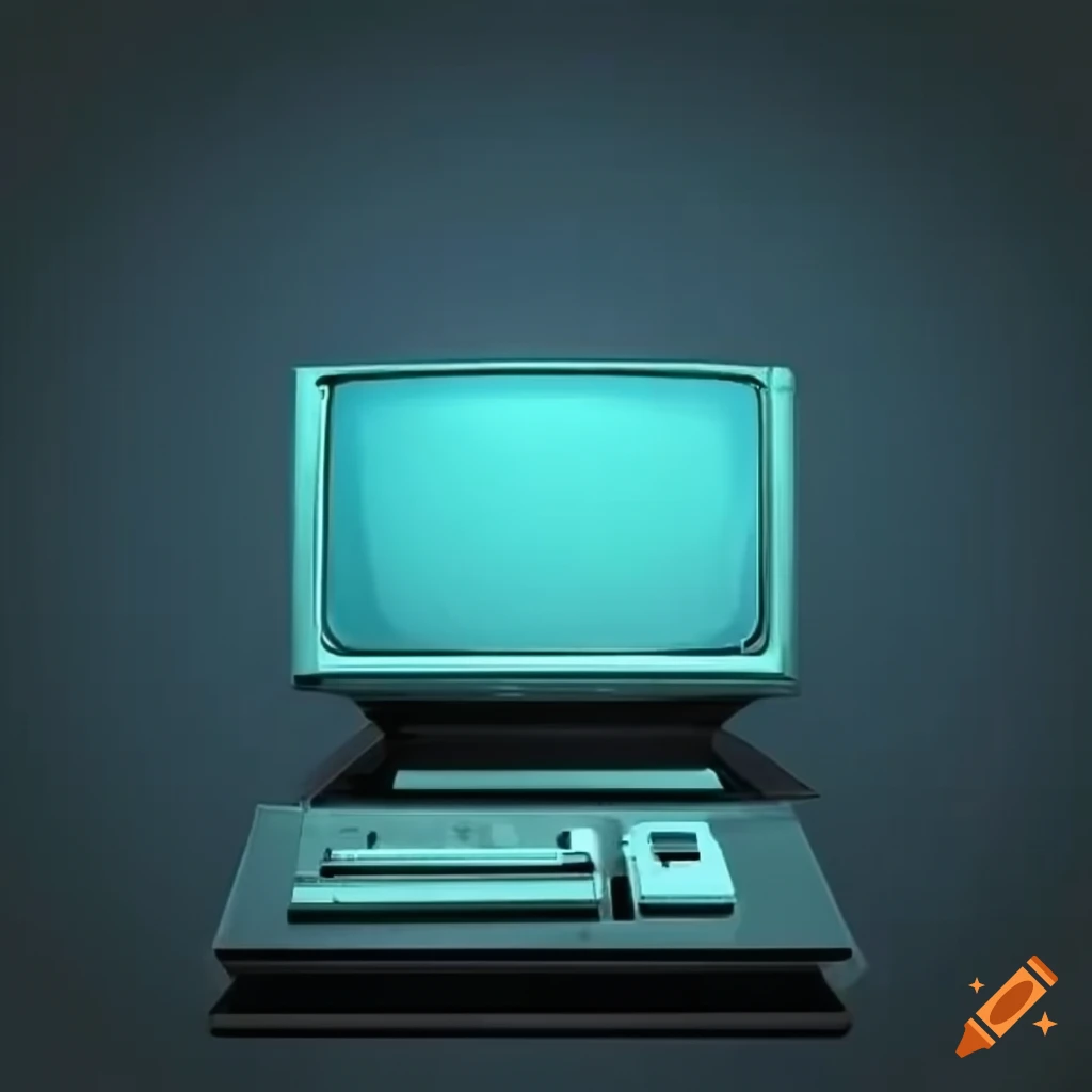 Vintage computer screen on Craiyon