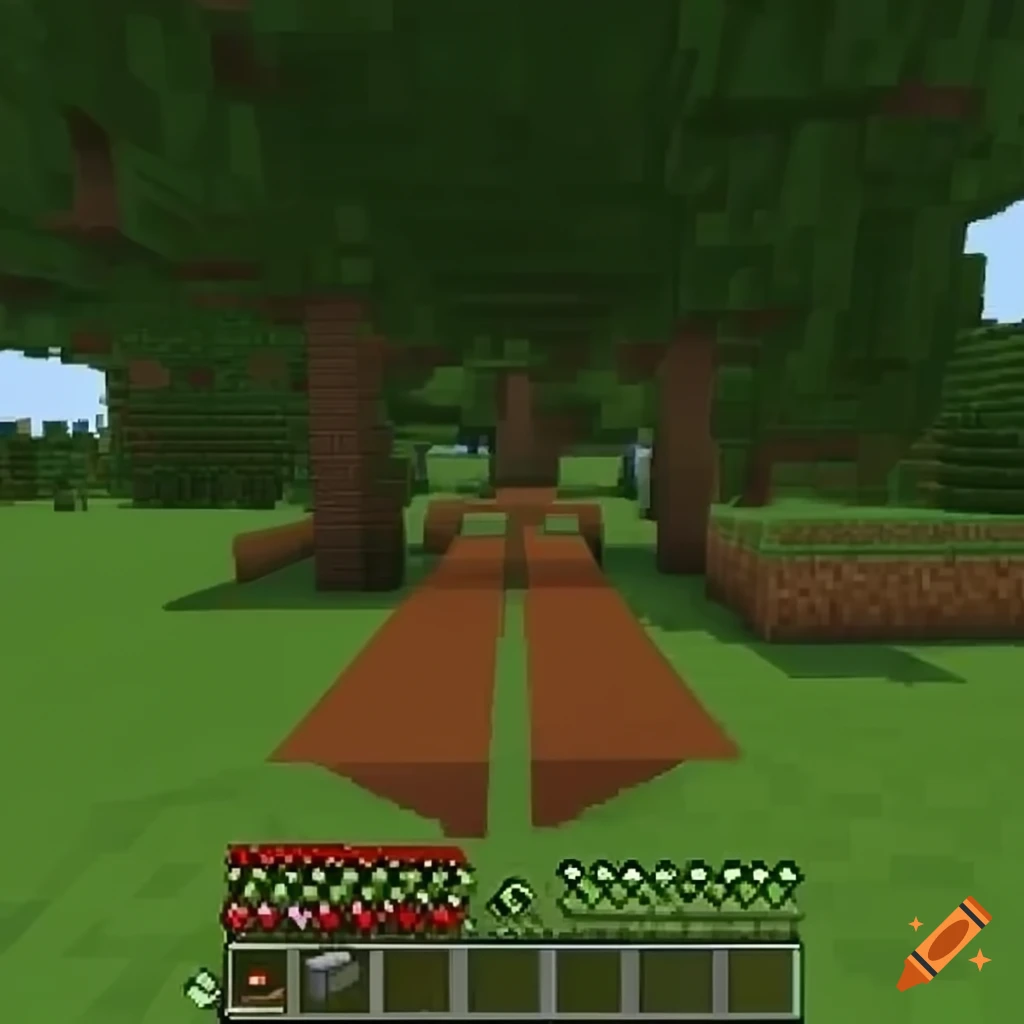 Minecraft experience inspired by mon on Craiyon