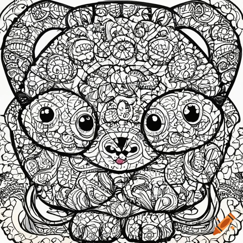 Adorable Animal Coloring Pages On Craiyon