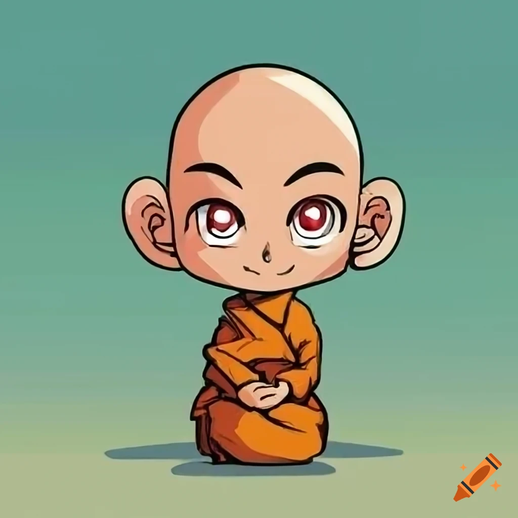 humorous image of a monk