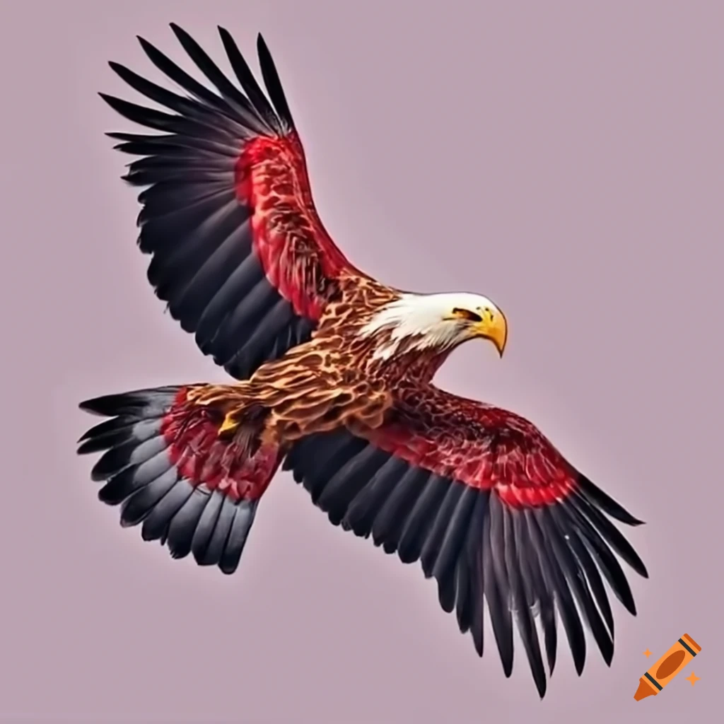 Art graphics bird eagle front view on white background — Stock Image |  Small eagle tattoo, Realistic bird tattoo, Eagle wing tattoos