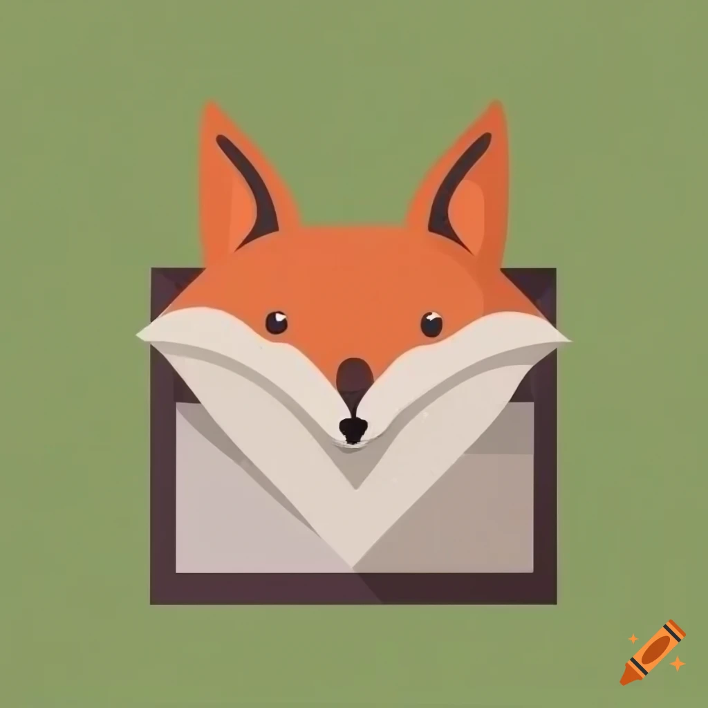minimalistic calendar with fox illustrations
