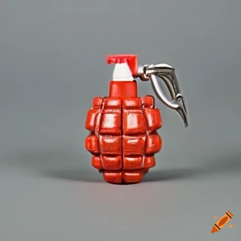 custom logo foldable 580ml grenade shape