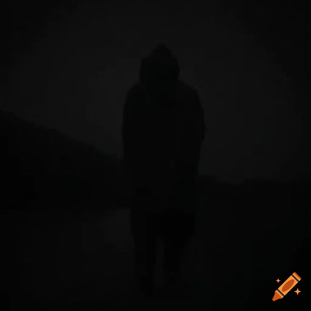 imagen de un hombre desconocido en la niebla