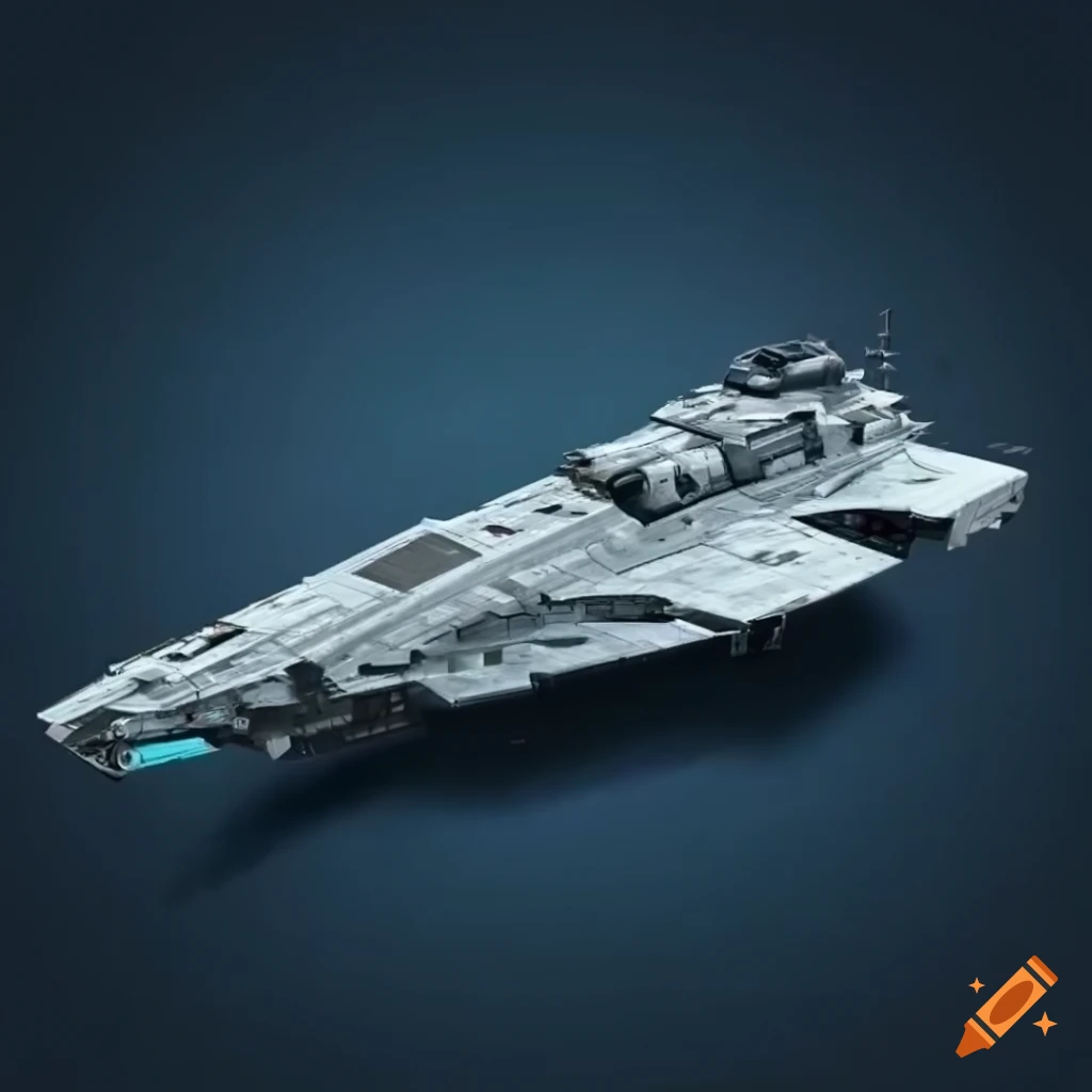 Intergalactic space battleship, space warship 