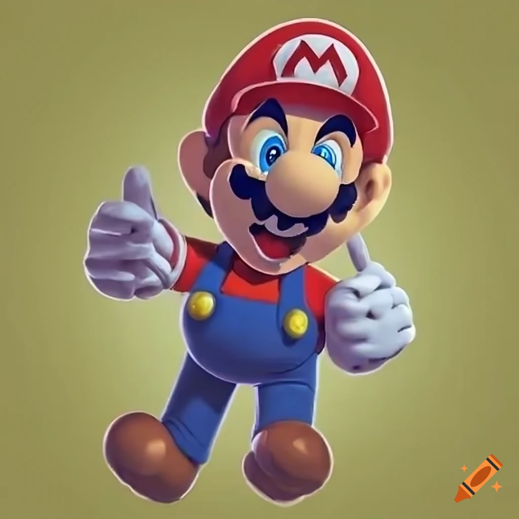 Mario game screenshot on Craiyon
