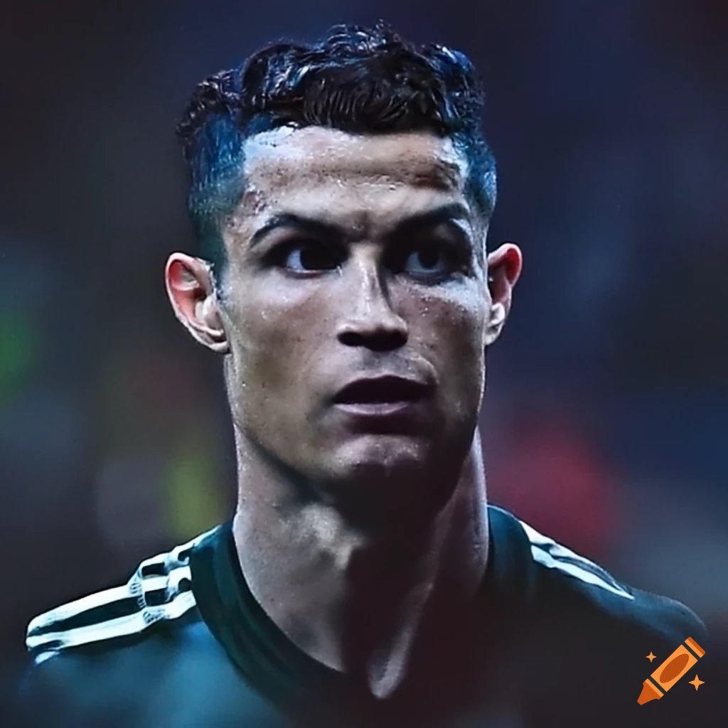 Cristiano Ronaldo Celebrating The Champions League Final In 2017 On Craiyon