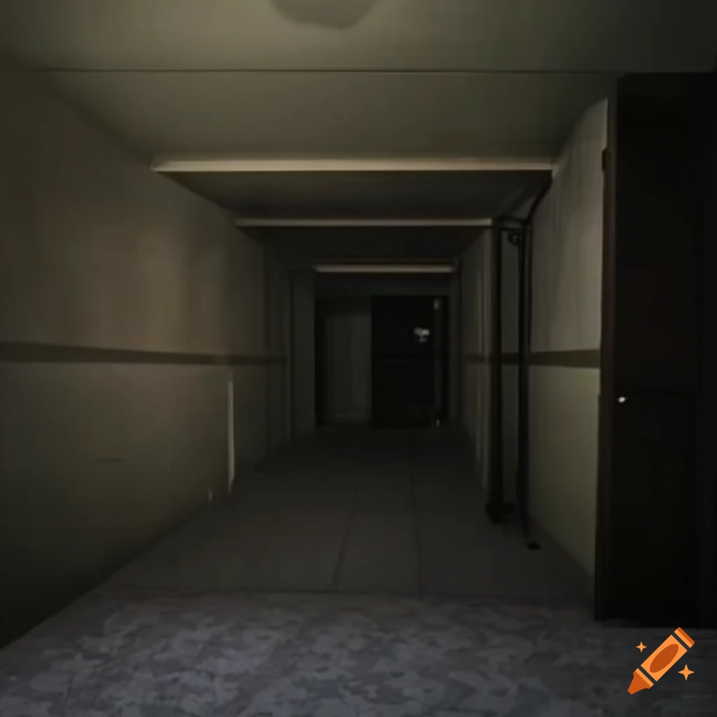 Screenshot of a level in a video game called the backroom