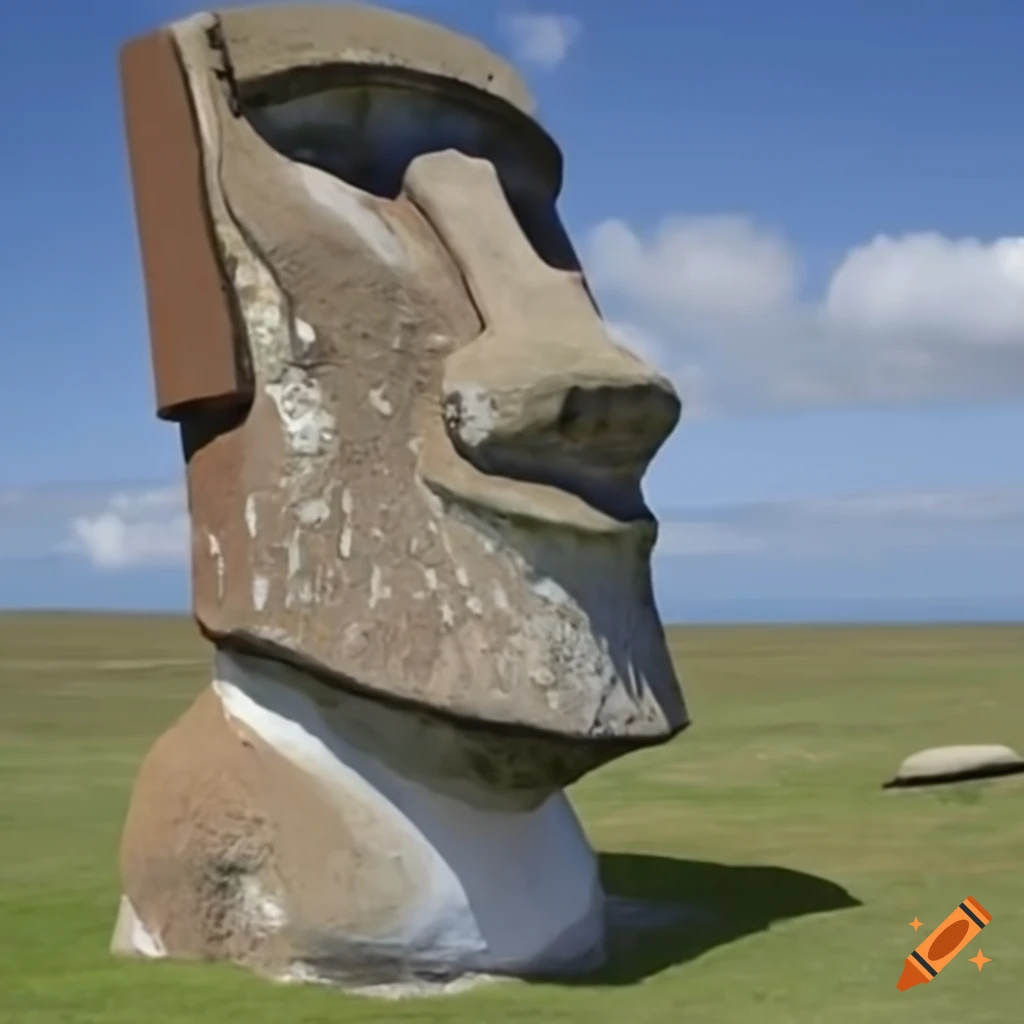 Moai statue on easter island
