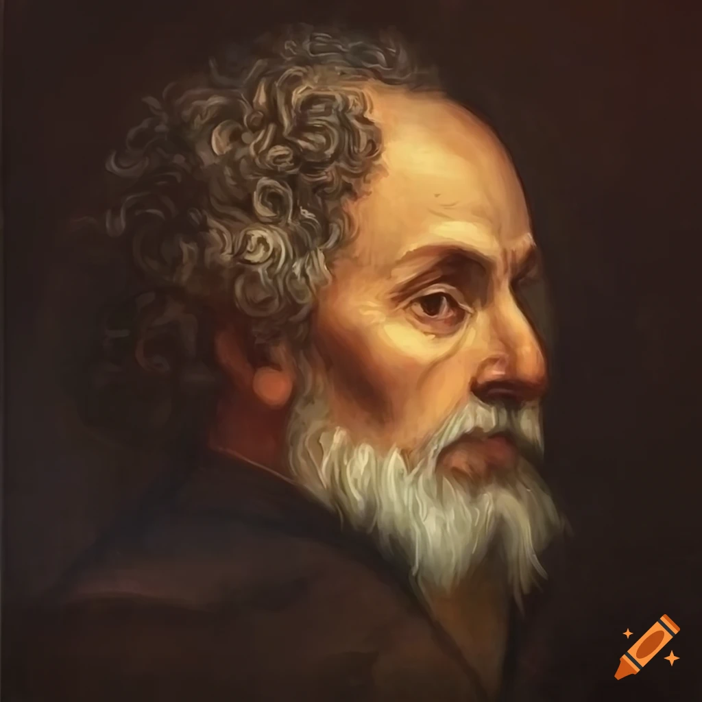 Portrait painting of fausto on Craiyon