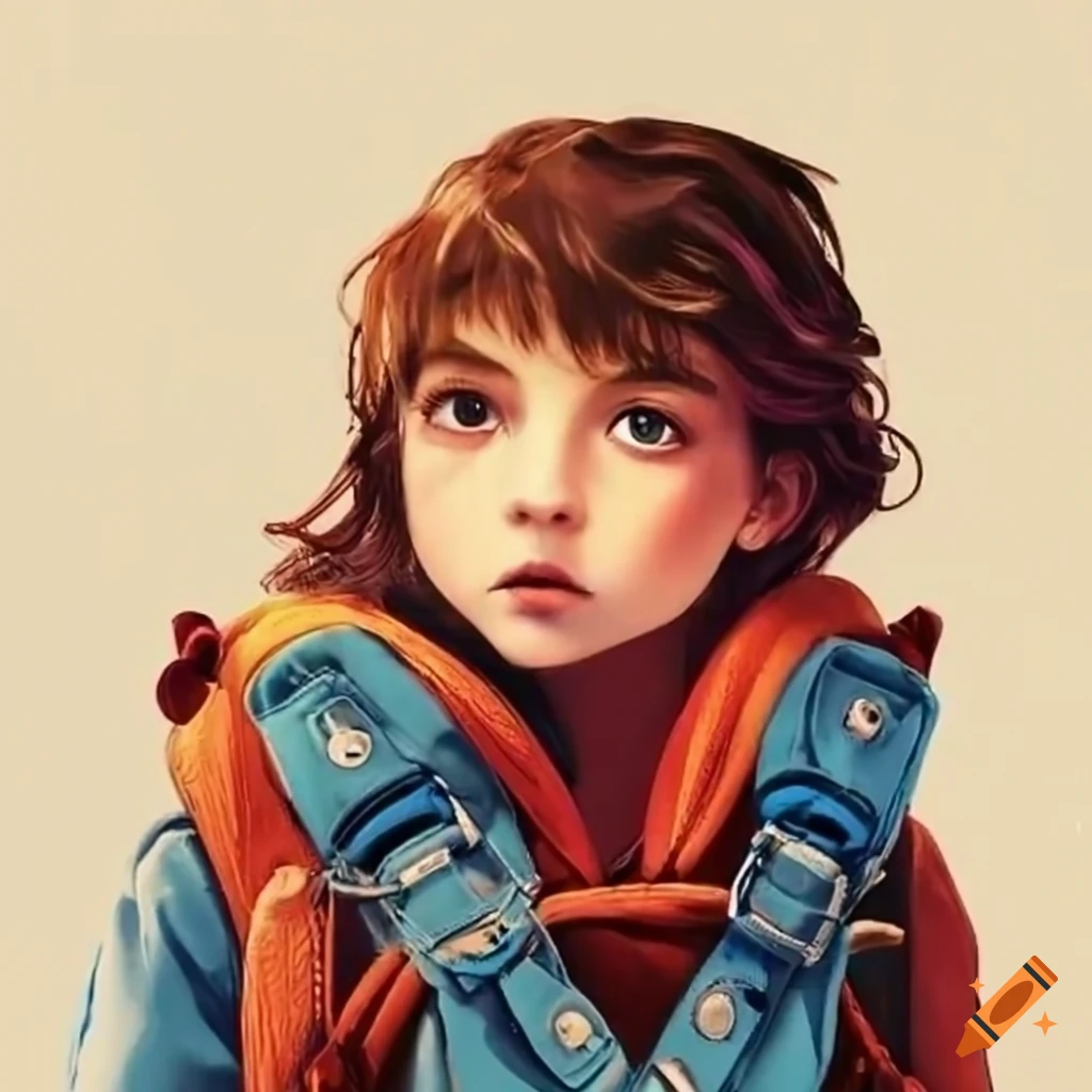 young teenager with a backpack