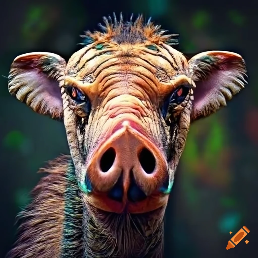 image of a mythical creature with characteristics of various animals