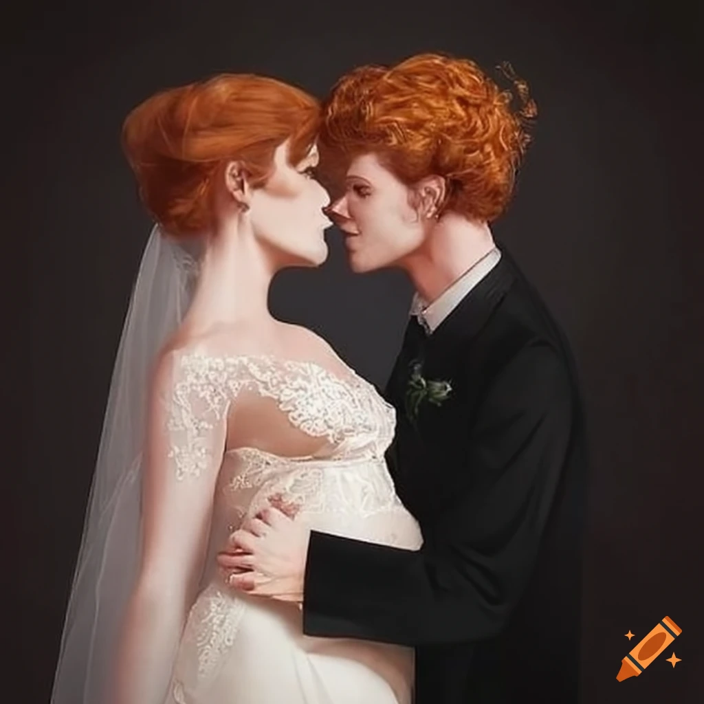 wedding at a church with a ginger-haired groom