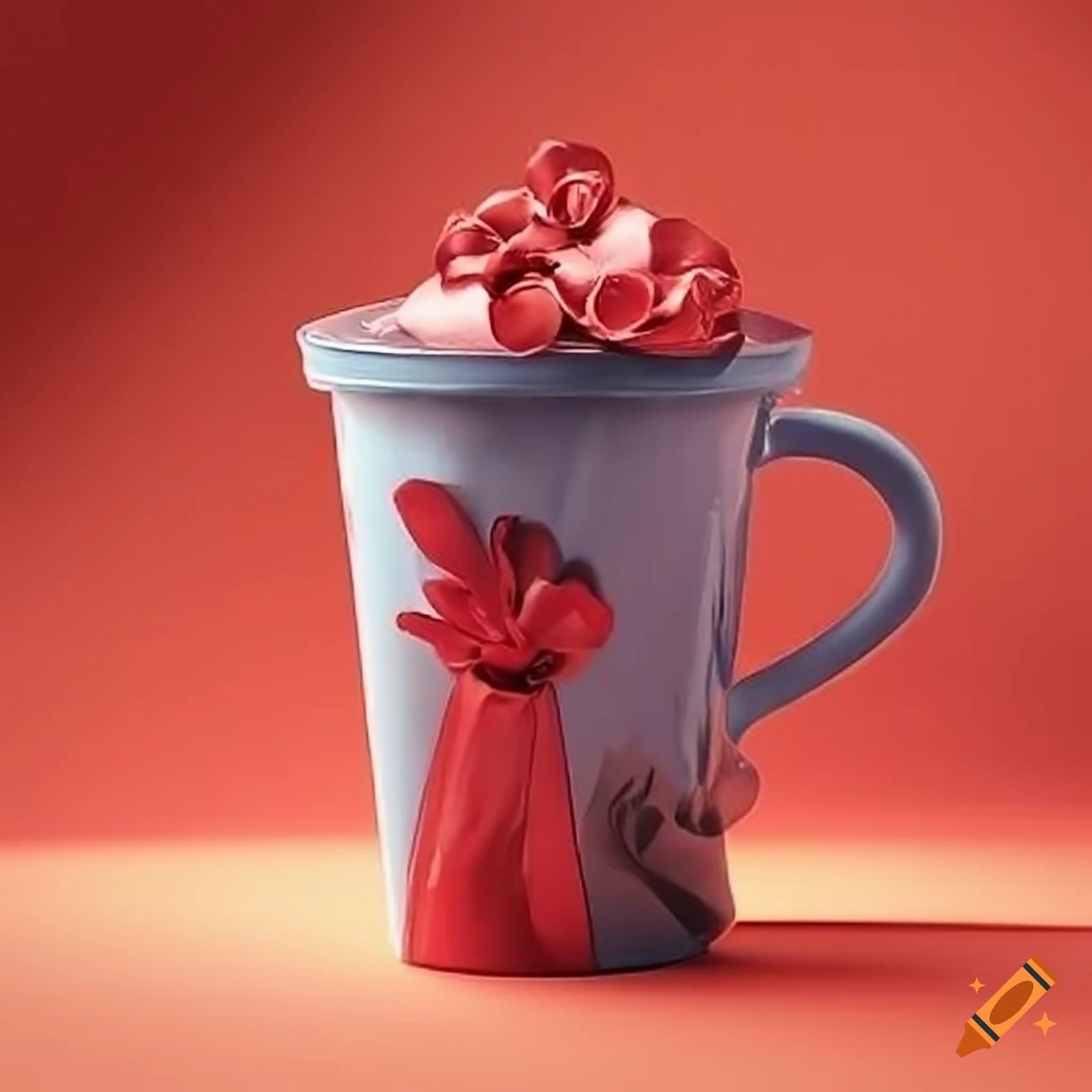 cups decorated as gifts