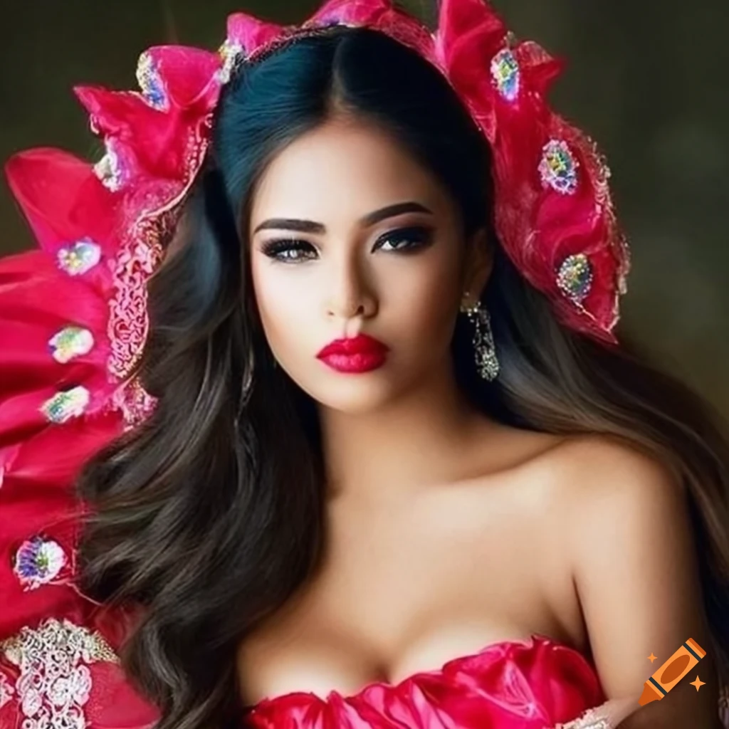 hyper-realistic portrait of a Mexican girl