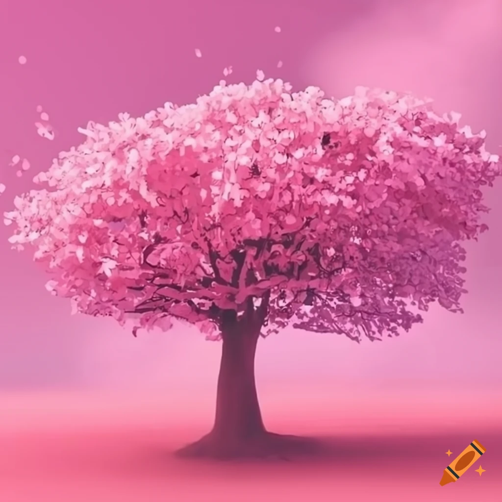 pink-tree-with-beautiful-blossoms-on-craiyon