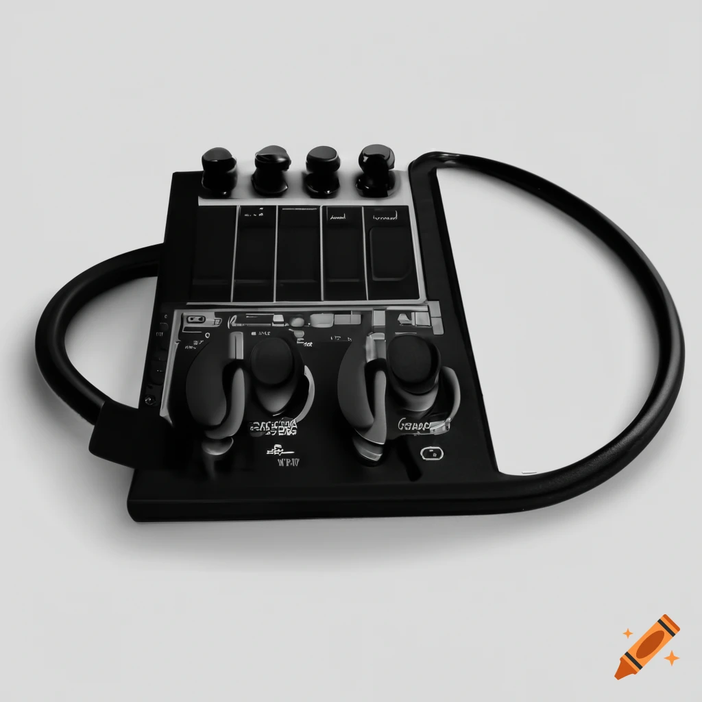 midi controller and headphones